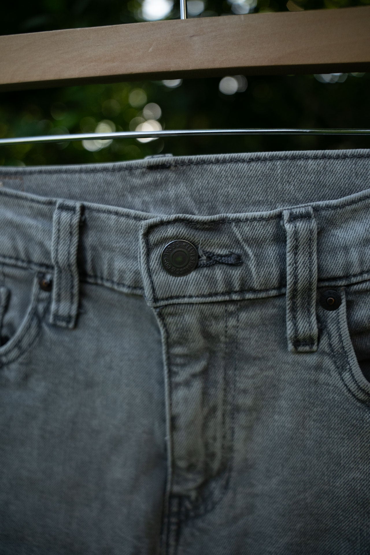 Grey Straight Legged Jeans