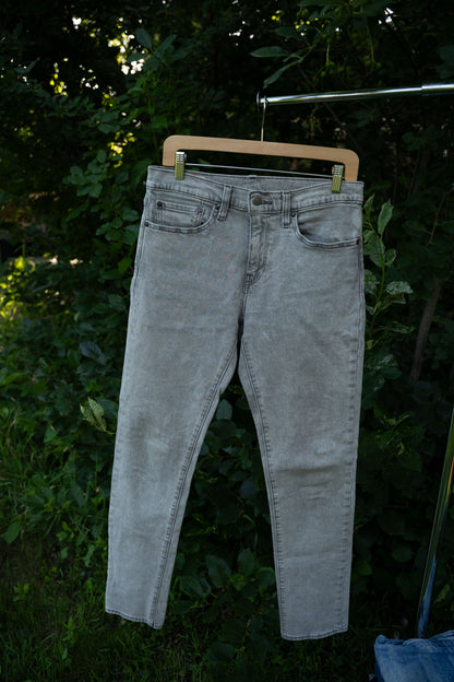 Grey Straight Legged Jeans