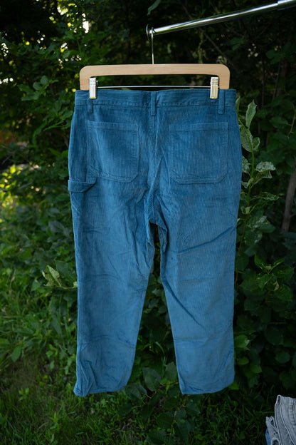 Denim Blue Corduroy Pants