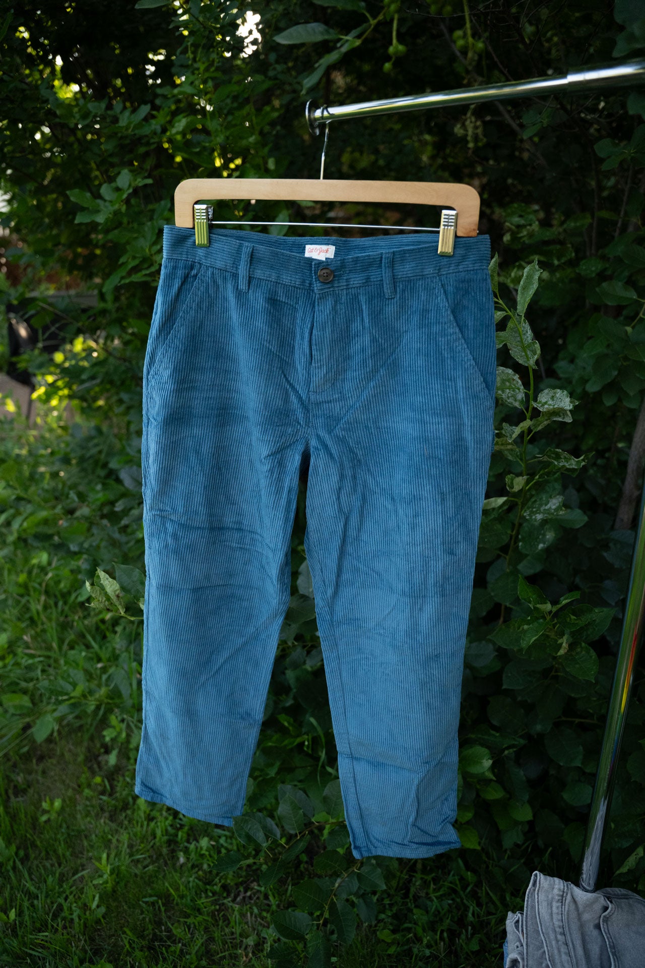 Denim Blue Corduroy Pants