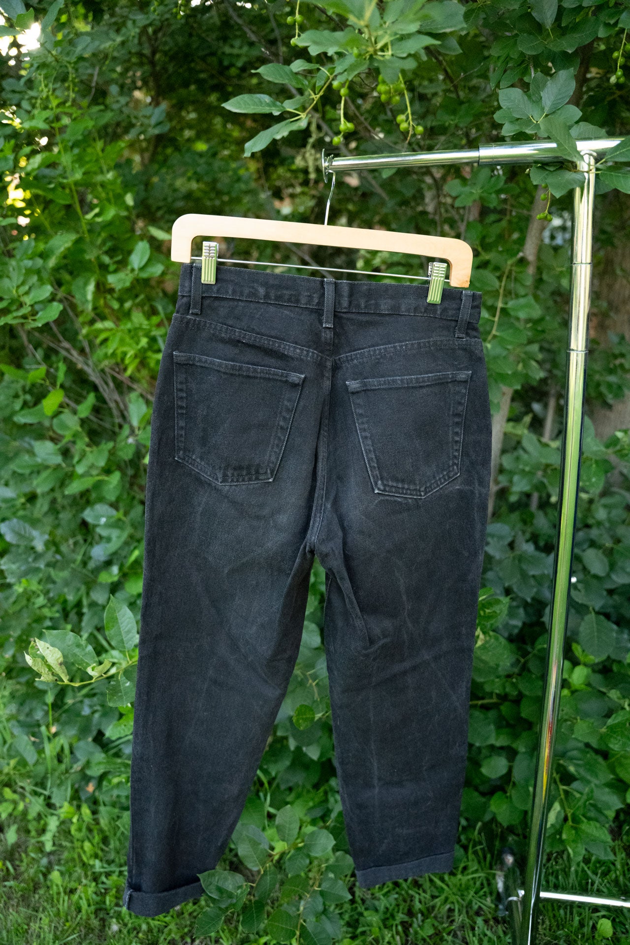 Vintage Straight Fit Black Jeans