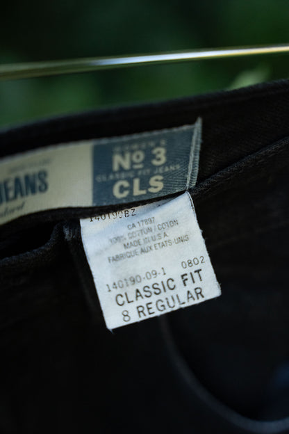 Vintage Straight Fit Black Jeans