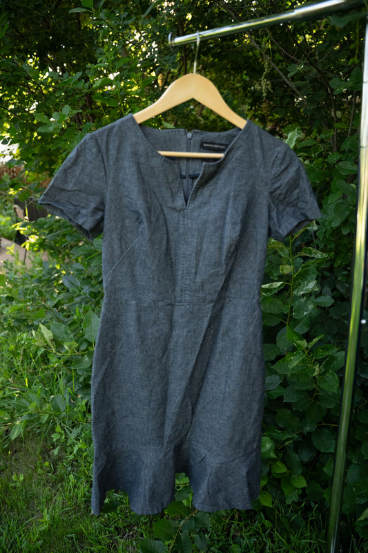 Short Sleeve Denim Dress