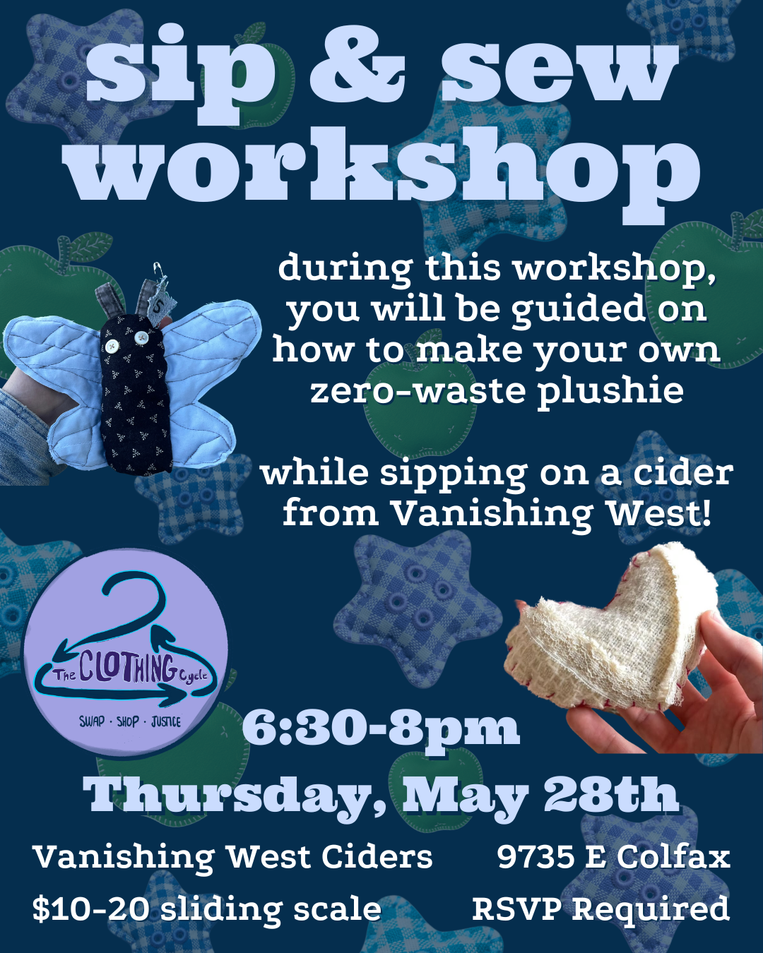 Sip & Sew Workshop 5/28